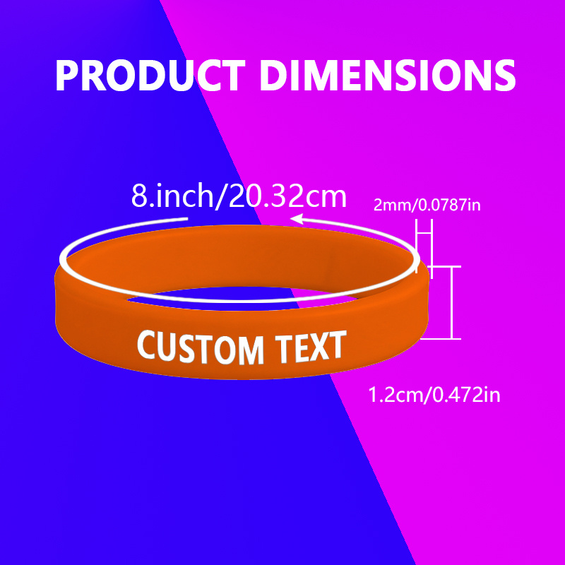 Custom Silicone Wristbands 180pcs Set, Gift for Her/Him